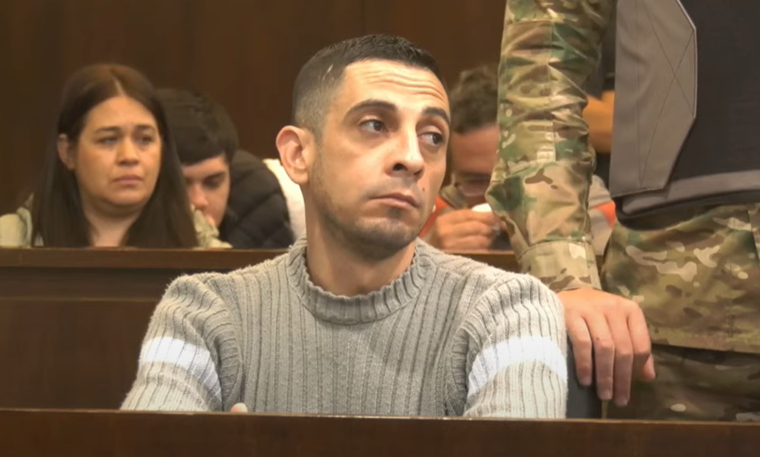 Franco Cuello, el policía que zafó de una condena a perpetua por femicidio. 