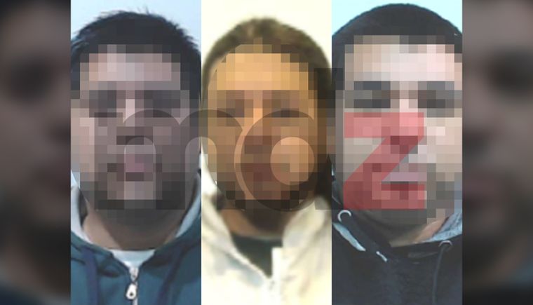 Los tres hermanos Elizondo, sospechados de matar a Joshua Garay Quiroga. (Se pixelan los rostros porque aún no fueron imputados) Los tres hermanos Elizondo, sospechados de matar a Joshua Garay Quiroga. (Se pixelan los rostros porque aún no fueron imputados)