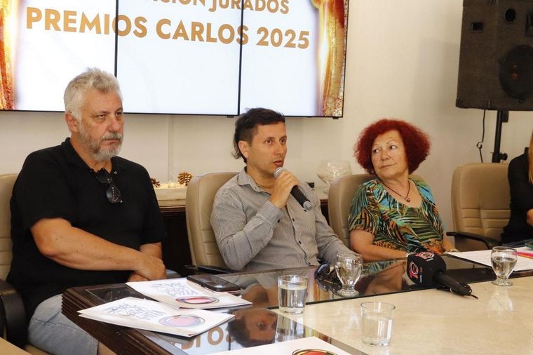 Este jueves se presentó a los miembros del jurado de los premios Carlos y se anunció que la ceremonia de entrega de los mismos será el lunes 3 de febrero de 2025. Foto: Municipalidad de Villa Carlos Paz