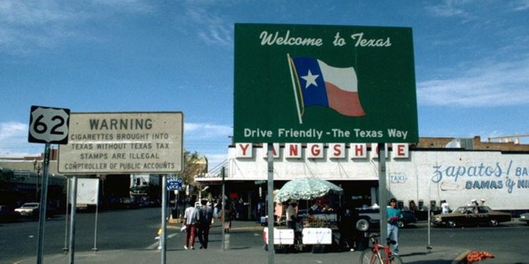 El Paso, uno de los puntos más importantes en la frontera México - Estados Unidos. Foto: web