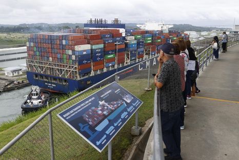 El canal de Panamá fue construido por Estados Unidos e inaugurado en 1914 Foto: EFE