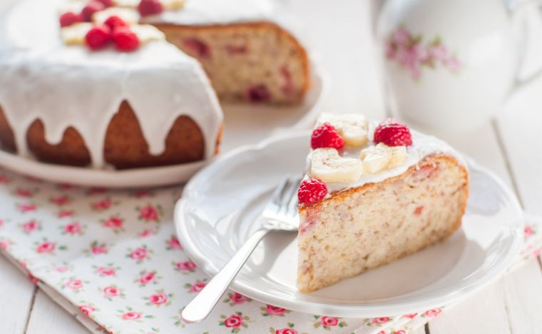 Bizcocho de frambuesa Una receta simple de bizcocho para hacer en minutos Foto: Shutterstock