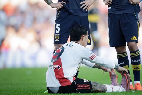 Driussi se lesionó en el arranque del Superclásico. Driussi se lesionó en el arranque del Superclásico.