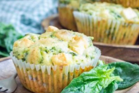 Fácil y saludable: muffins de espinaca y queso ¡en 4 pasos!