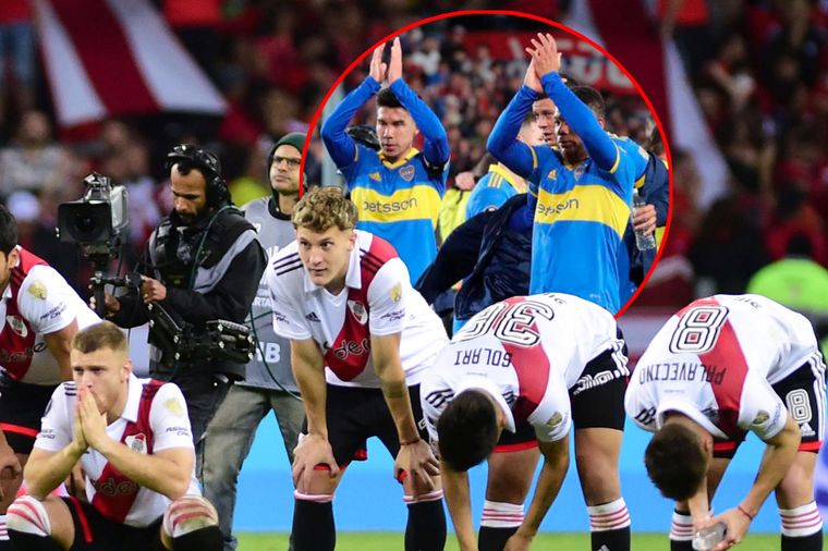 River quedó afuera y el plantel de Boca estaba en el hotel siguiendo el partido Foto: EFE