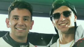 “Dibu”, junto a su hermano Alejandro Martínez.  “Dibu”, junto a su hermano Alejandro Martínez.