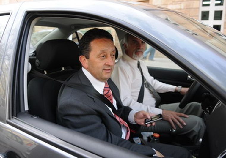 Jaque, en la puerta de Casa de Gobierno. Foto: Ivana González/MDZ