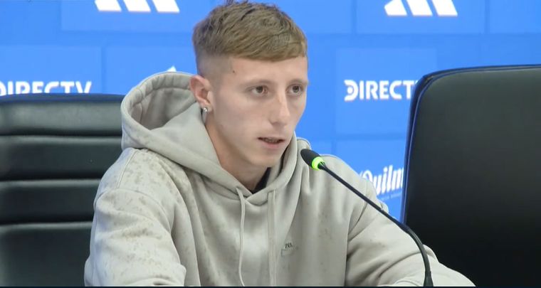 Juan Barinaga fue presentado en Boca. Foto: Captura