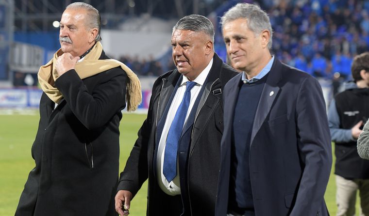 El videpresidente de Godoy Cruz ofició de anfitrión con el presidente de la AFA Claudio Chiqui Tapia.