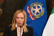 Giorgia Meloni elogió a Javier Milei Foto: EFE