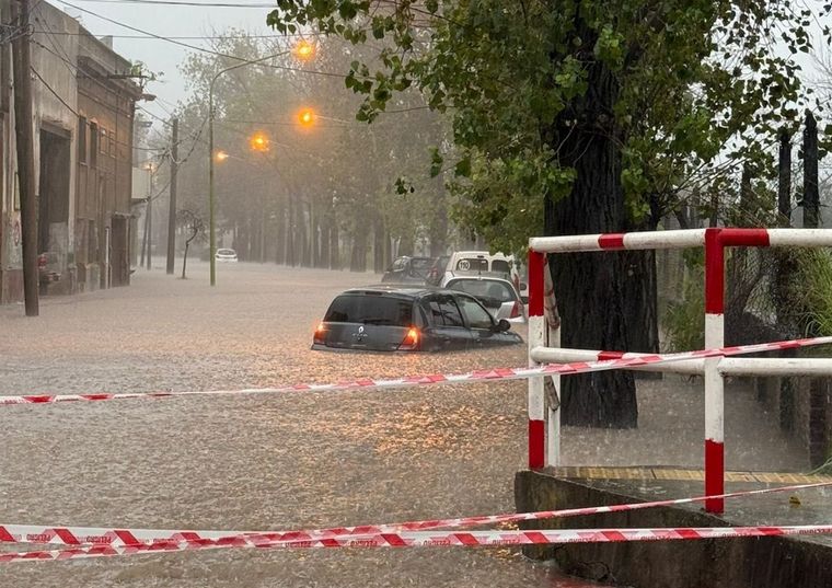 Inundaciones en Zárate Foto: X Inundaciones en Zárate Foto: X