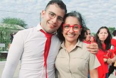 César Sena y Marcela Acuña Foto: Facebook