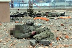 Rusos muertos en territorio ucraniano. Foto: The New York Post.