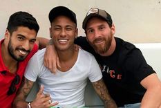 Suárez, Neymar y Messi, una amistad que trasciende cualquier camiseta. Foto: Archivo