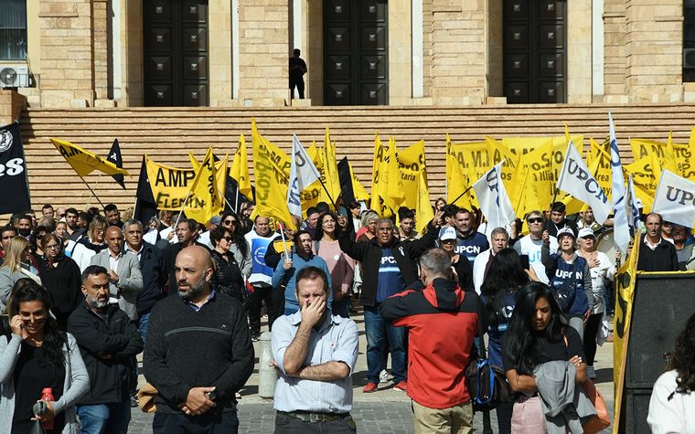Los trabajadores judiciales llevan semanas realizando medidas de fuerza. Foto: Rodrigo DAngelo / MDZ