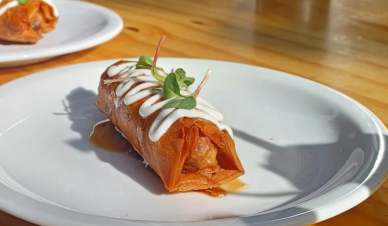 Roll de conejo confitado, uno de los platos que se disfrutó en Maipú. Roll de conejo confitado, uno de los platos que se disfrutó en Maipú.
