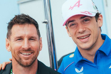 Lionel Messi le trajo suerte a Colapinto en el GP de Miami. Lionel Messi le trajo suerte a Colapinto en el GP de Miami.