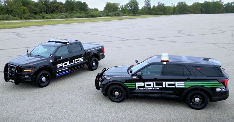 Así son los Ford Interceptor que utiliza la policía Foto: Ford