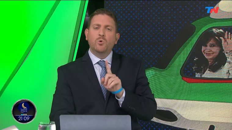 Jonatan Viale debutó en TN con ¿La ves? Foto: Captura de video TN