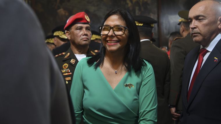 Delcy Rodríguez a cargo de Venezuela habló con Gustavo Petro, su par de Colombia. Foto NA Delcy Rodríguez a cargo de Venezuela habló con Gustavo Petro, su par de Colombia. Foto NA