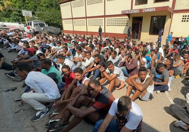 El Tren de Aragua se nutrió de internos de las cárceles venezolanas. Foto: EFE