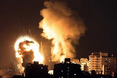 Gaza, bombardeada. Foto: IsraelNews.