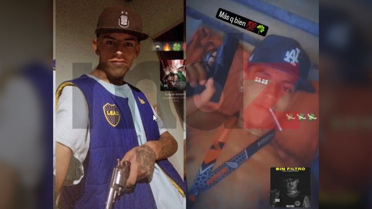 Pujado Rodríguez se mostraba armado en las redes previo a su detención por la seguidilla de ataques. Pujado Rodríguez se mostraba armado en las redes previo a su detención por la seguidilla de ataques.