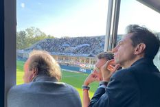 Moretti fue a la cancha, quiso entrar al palco oficial y al vestuario de San Lorenzo, pero lo terminaron echando Foto: @morettimarcelo Moretti fue a la cancha, quiso entrar al palco oficial y al vestuario de San Lorenzo, pero lo terminaron echando Foto: @morettimarcelo