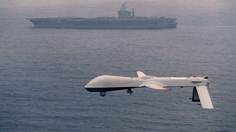 Drones como el de la imagen, ejecutaron la acción en Somalía. Foto: Efe.