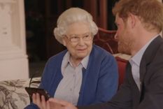 La reina Isabel II y el príncipe Harry Foto: Invictus games