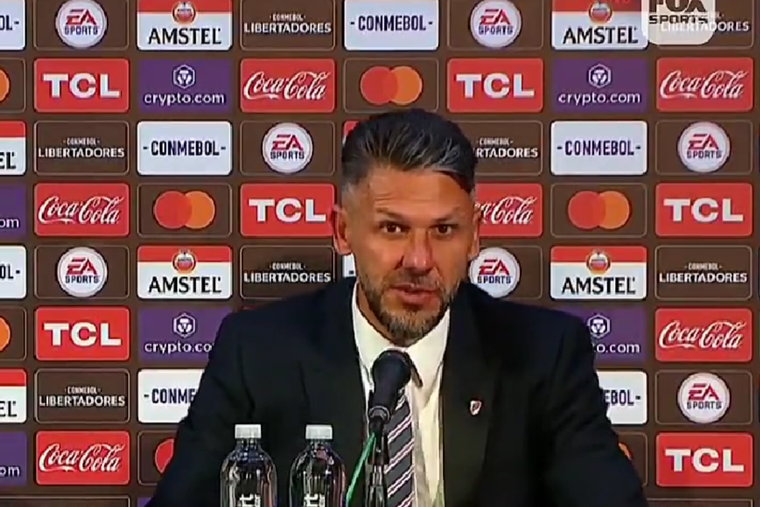Demichelis desafió a los periodistas tras la victoria de River ante Fluminense Foto: Fox Sports