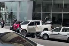El incidente ocurrió en el cruce de las calles Buenos Aires y Belgrano, en Mar del Plata.  Foto: captura de pantalla.