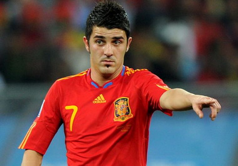 David Villa, el goleador que hace soñar España para la final. Foto: EFE