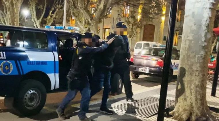 El detenido fue inmediatamente puesto a disposición del Juzgado Federal de San Rafael Foto: InfoYa