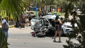 El accidente en el que participó el vehículo Maxim. El accidente en el que participó el vehículo Maxim.