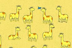 ACERTIJO VISUAL ACERTIJO VISUAL, RETO VISUAL, JIRAFA Foto: ARCHIVO