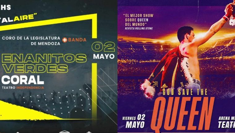 Los espectáculos para el viernes 2 de mayo. Foto: Entrada Web