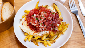 El éxito de la receta depende de que la yema quede bien líquida. El éxito de la receta depende de que la yema quede bien líquida.