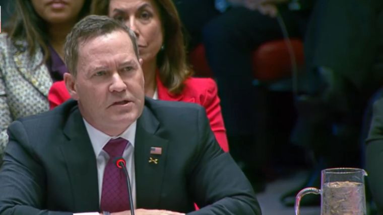 El representante de Estados Unidos ante la ONU, Mike Waltz.