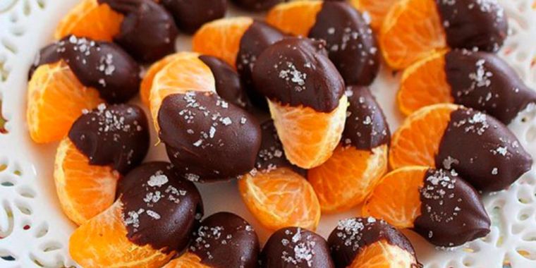 Mandarina con Chocolate Foto: cookpad