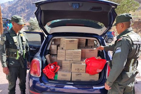 El trabajo de los gendarmes Foto: Gendarmería Nacional