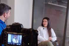 Anita Ontiveros, en la redacción de MDZ. Foto: Rodrigo DAngelo / MDZ