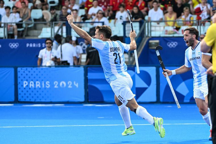 Los Leones lograron sumar de a tres por primera vez en París 2024. Foto: Argentina Hockey