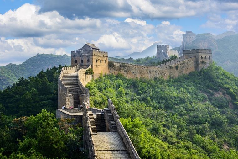 La Gran Muralla China es una antigua fortificación china, ? construida y reconstruida entre el siglo V a. C Foto: Shutterstock
