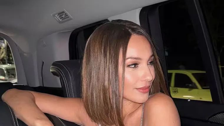 El look de Pampita en Madrid.