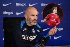 Enzo Maresca lanzó una frase sobre la posible llegada de Alejandro Garnacho al Chelsea. Foto: @ChelseaInPhotos y EFE Enzo Maresca lanzó una frase sobre la posible llegada de Alejandro Garnacho al Chelsea. Foto: @ChelseaInPhotos y EFE
