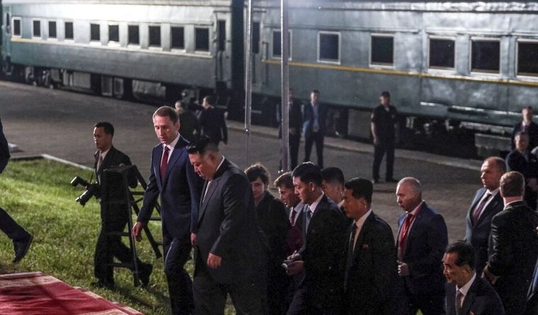 Kim Jong un Kim Jong un, al llegar a Rusia en su tren blindado. Foto: Efe.