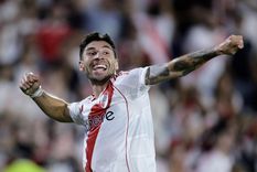 Gonzalo Montiel le dio el triunfo a River sobre la hora. Foto: Fotobaires