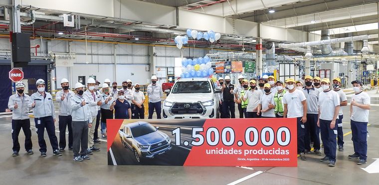 Toyota lleva producidas 1,5 millones de Hilux en Argentina.