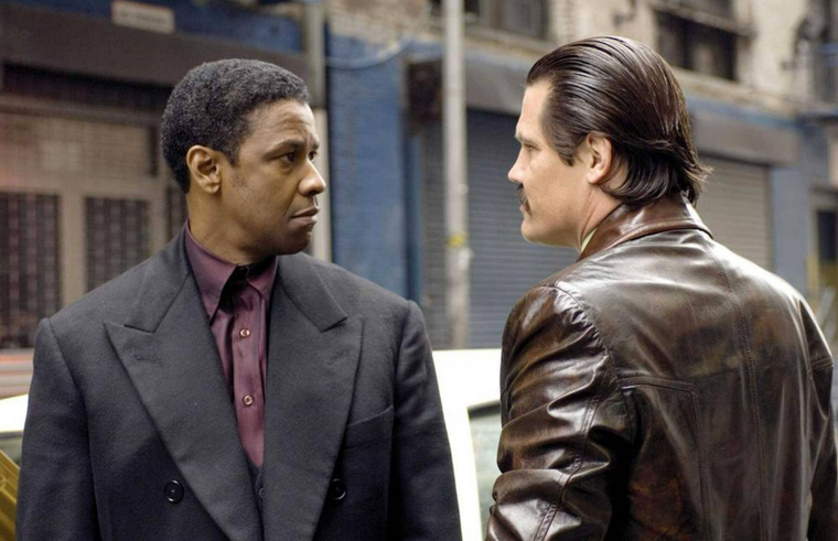 Denzel Washington y Josh Brolin en American Gangster. Denzel Washington y Josh Brolin en American Gangster.